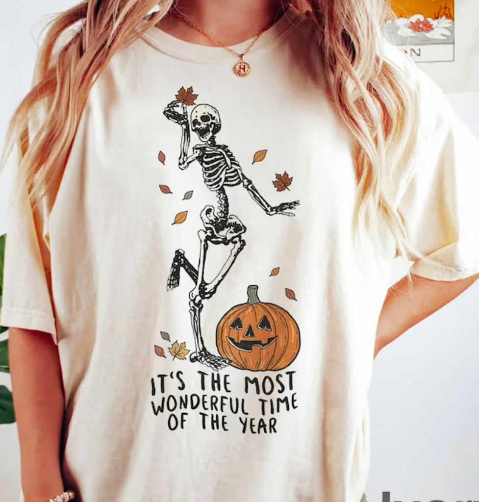 Most Wonderful Time Skeleton Tee