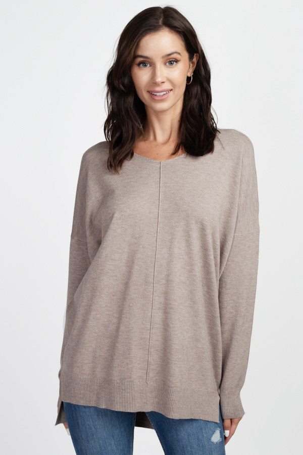 Dreamers Sweater - Heather Mocha