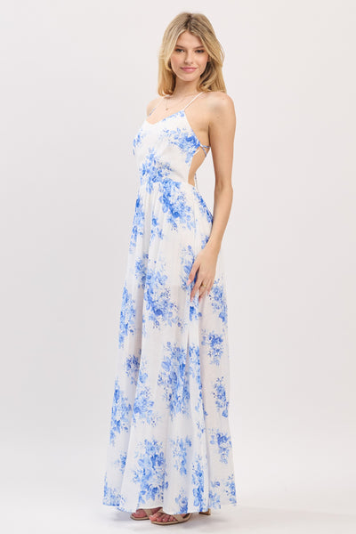 Whispers In Blue Maxi Dress