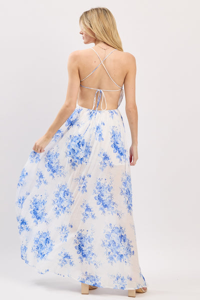 Whispers In Blue Maxi Dress