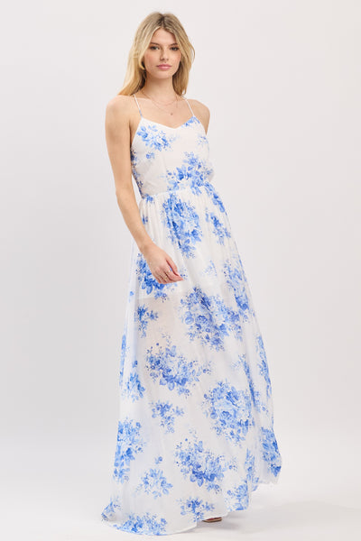 Whispers In Blue Maxi Dress