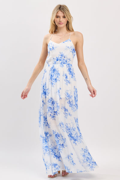 Whispers In Blue Maxi Dress