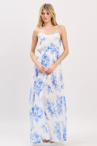 Whispers In Blue Maxi Dress