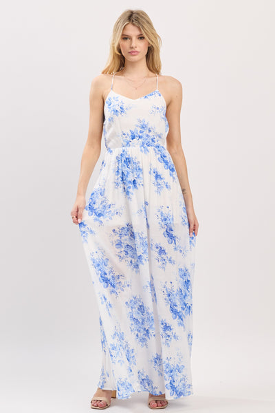Whispers In Blue Maxi Dress
