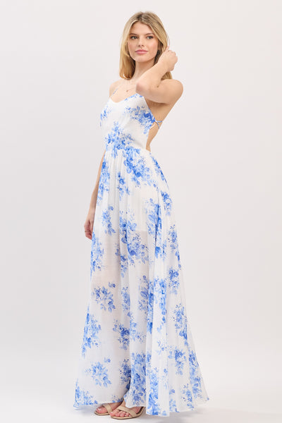 Whispers In Blue Maxi Dress
