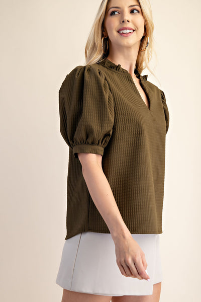 Rouge Top - Olive