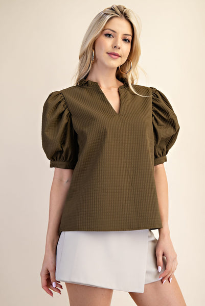 Rouge Top - Olive