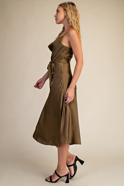 Zoe Midi Dress - Olive