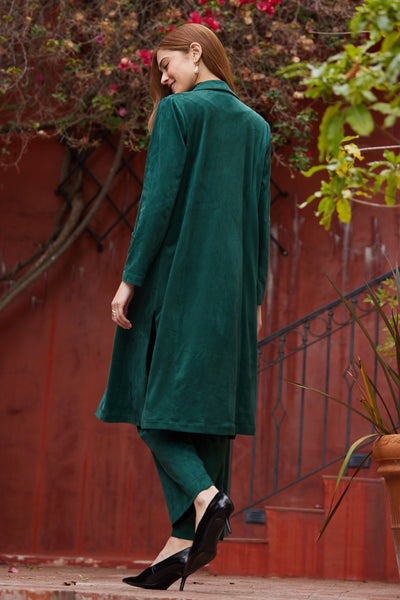 The Heirloom Suede Jacket - Hunter Green