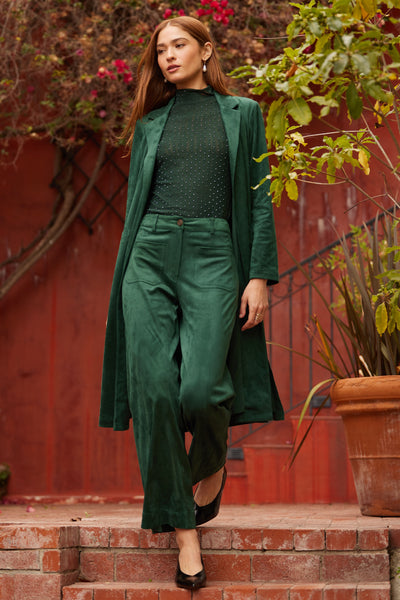 The Heirloom Suede Jacket - Hunter Green
