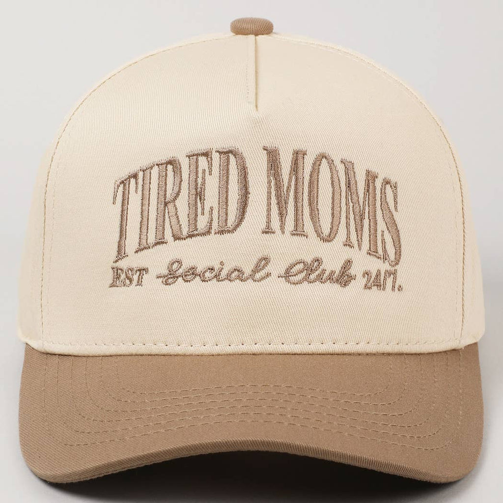 Tired Moms Social Club Hat - Beige