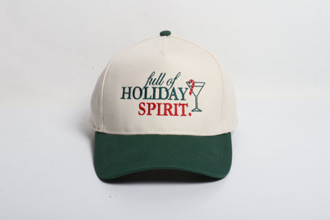 Full Of Holiday Spirit Hat-Beige/Green