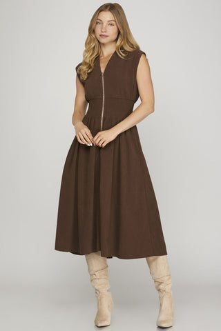 The Icon Maxi Dress - Brown