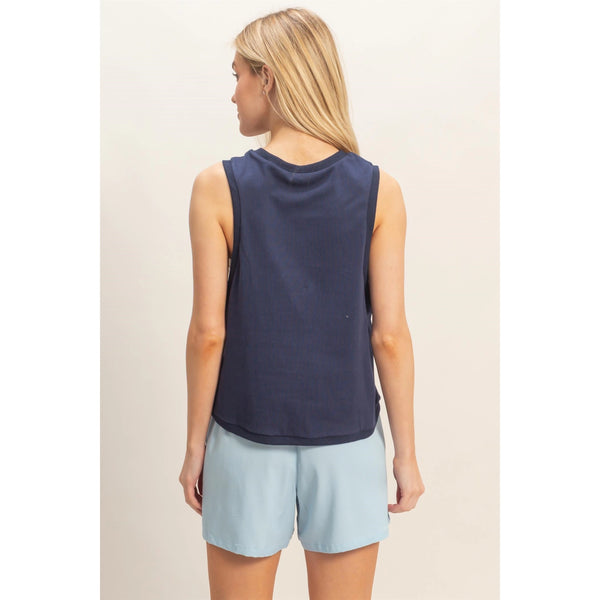 Pinch Me Top-Navy