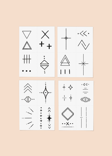 Temporary Tattoos - Linear Pack