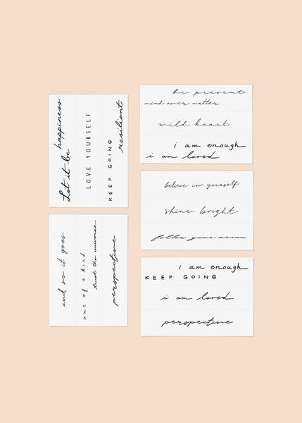 Temporary Tattoos - Mantra Pack