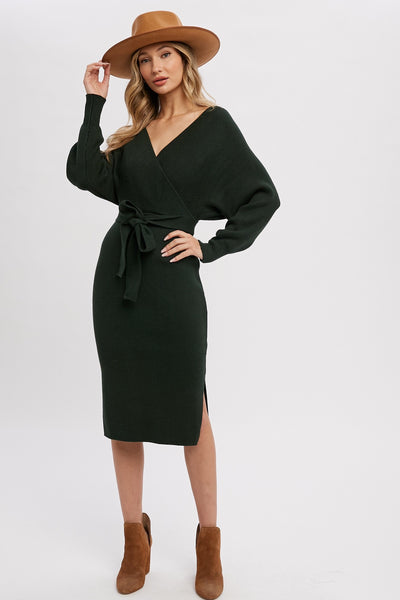 Limitless Sweater Dress - Forest Green