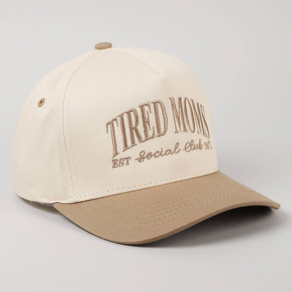 Tired Moms Social Club Hat - Beige