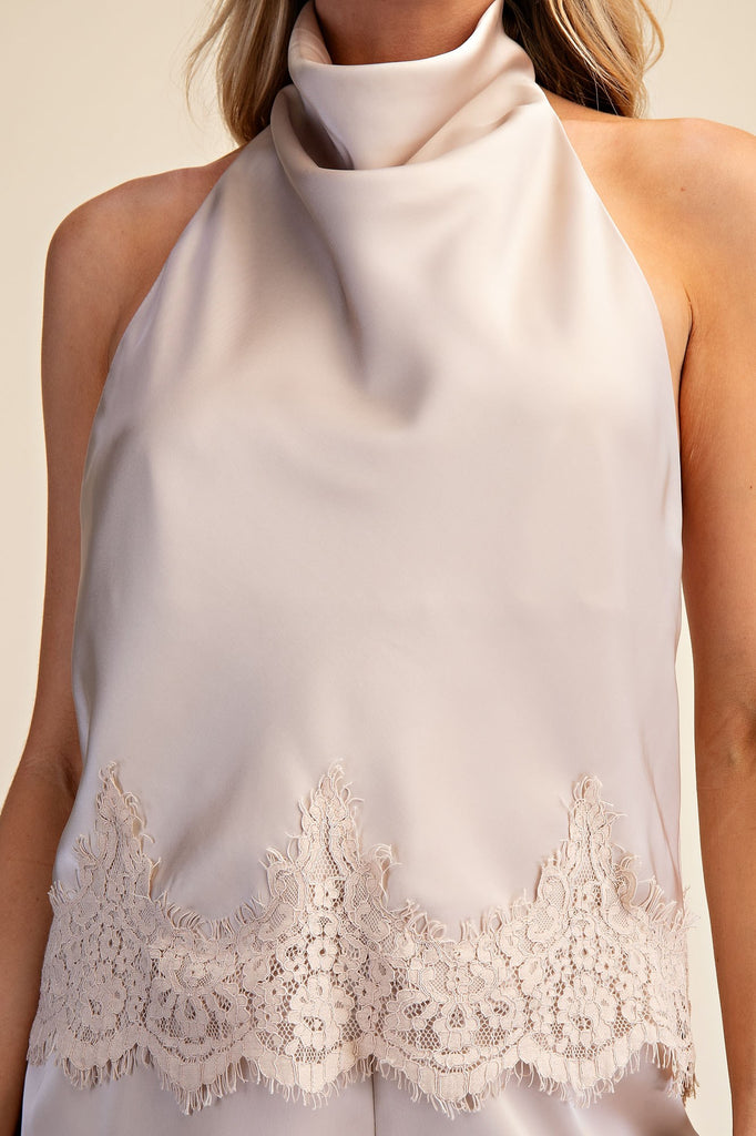 Almond Halter Top