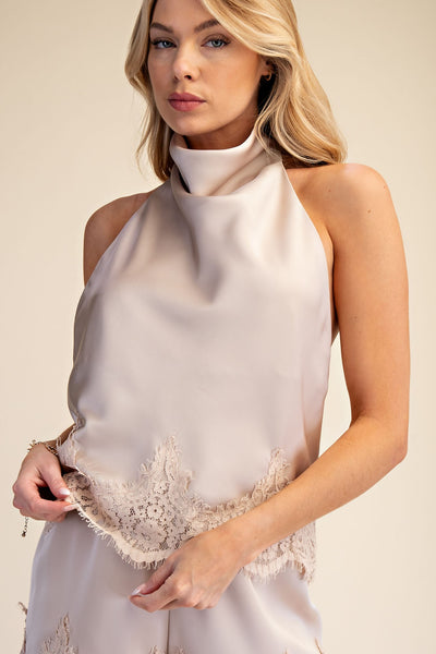 Almond Halter Top