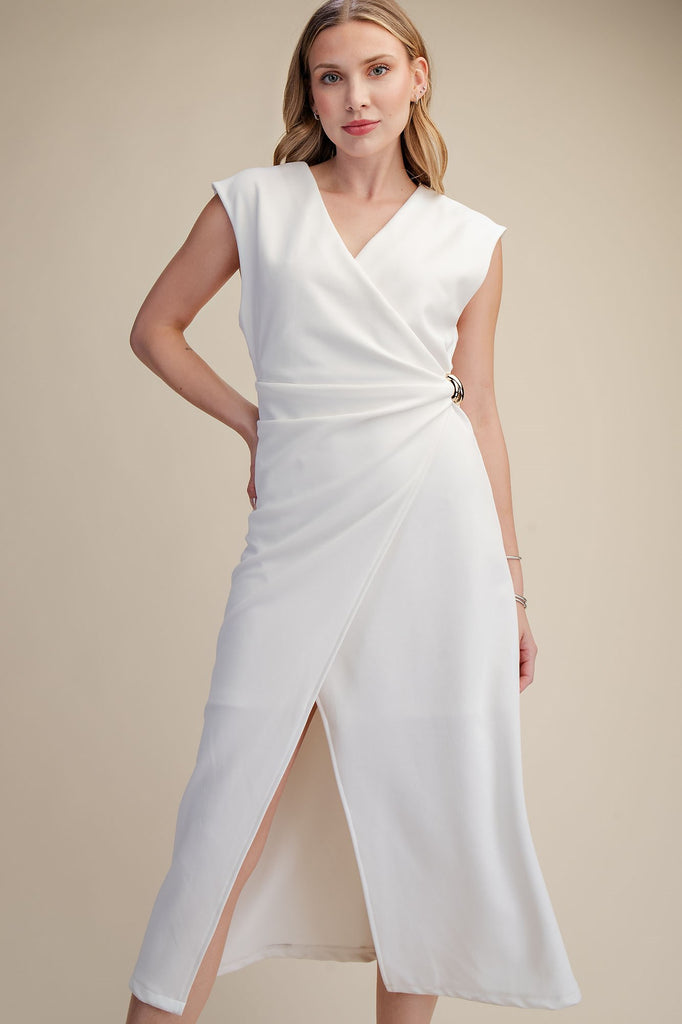 Moonlight Midi Dress-White