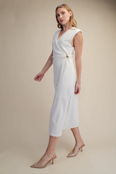Moonlight Midi Dress-White