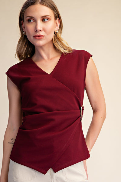 Blair Top -Burgundy