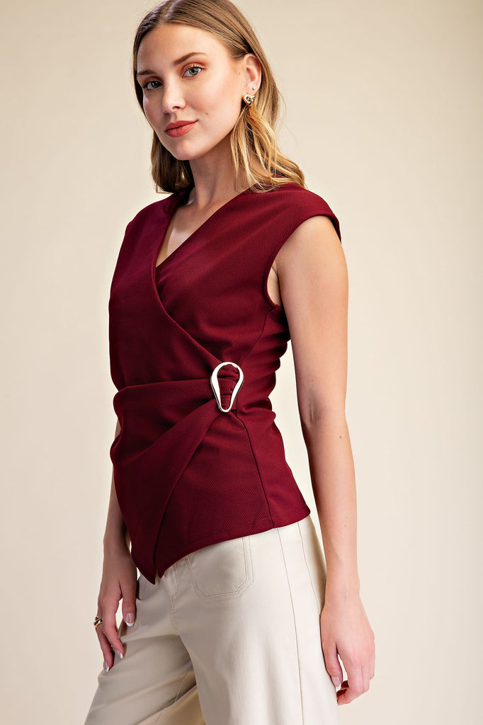 Blair Top -Burgundy