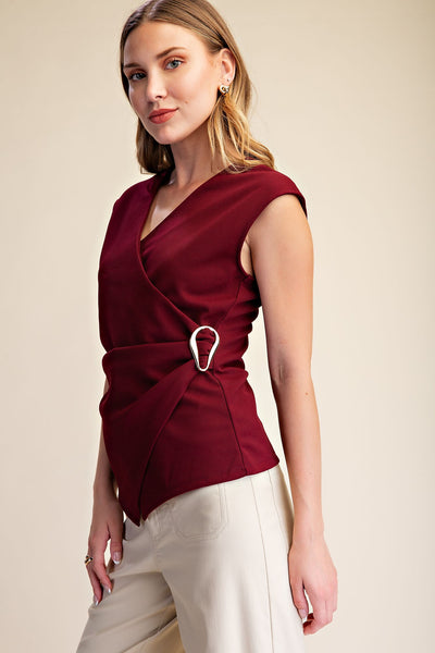 Blair Top -Burgundy