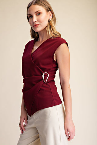 Blair Top -Burgundy