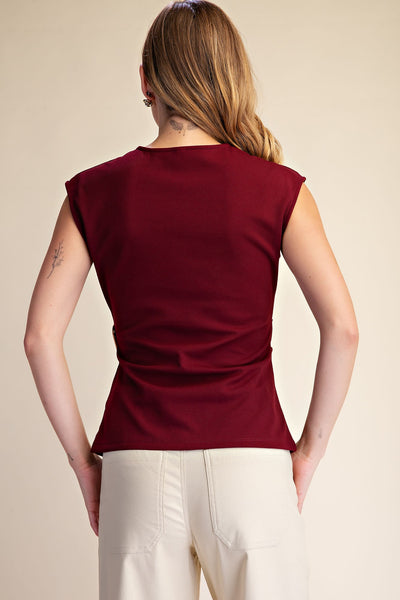 Blair Top -Burgundy