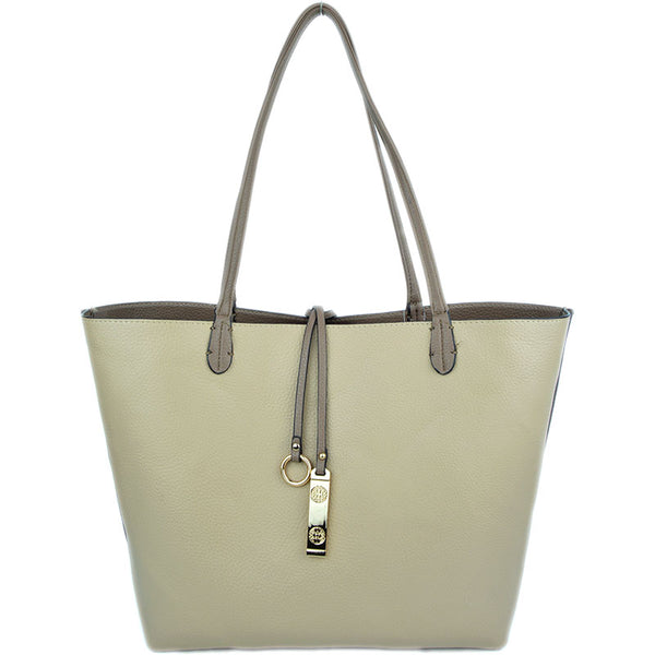 Reversible 2-in-1 Tote - Khaki/Beige