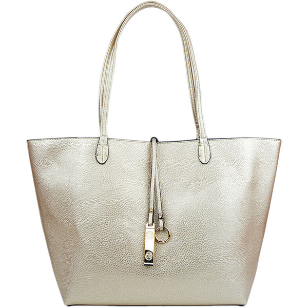 Reversible 2-in-1 Tote - Rose Gold/Silver