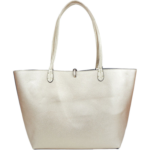 Reversible 2-in-1 Tote - Rose Gold/Silver