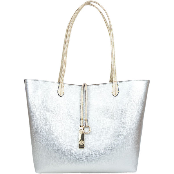 Reversible 2-in-1 Tote - Rose Gold/Silver