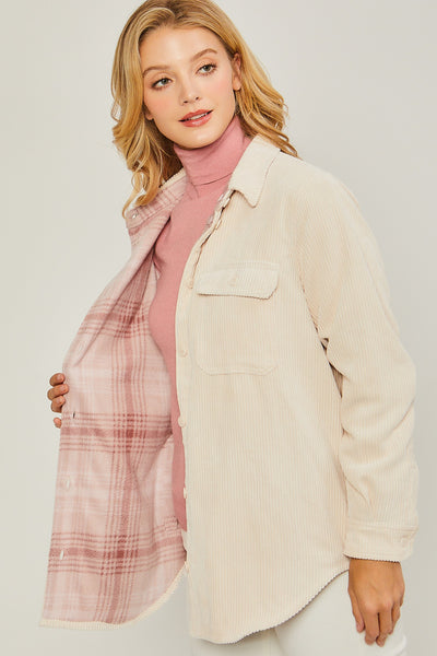 Reversible Shacket - Cream