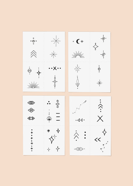 Temporary Tattoos - Celestial Pack