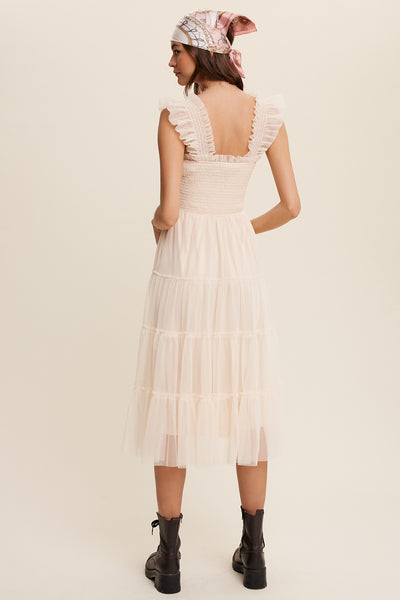 Eras Midi Dress - Champagne