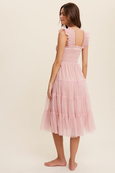 Eras Midi Dress - Light Pink