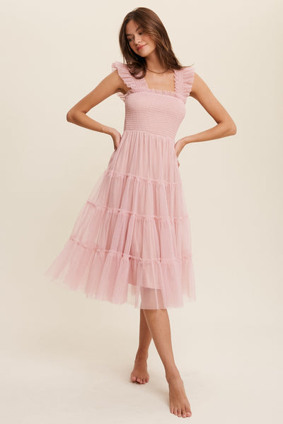 Eras Midi Dress - Light Pink