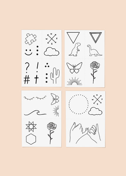 Temporary Tattoos - Barely There Pack