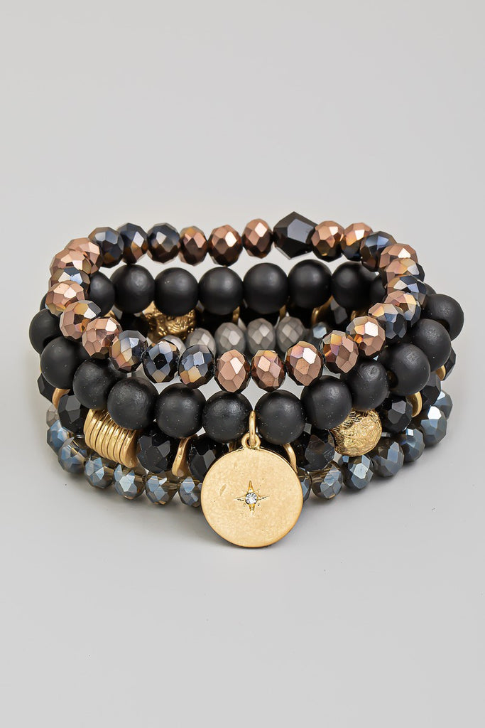 North Star Bracelet Set - Black