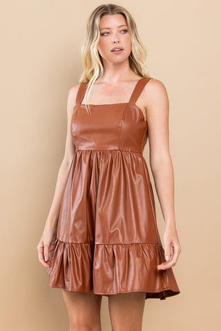 Sienna Tiered Dress - Camel