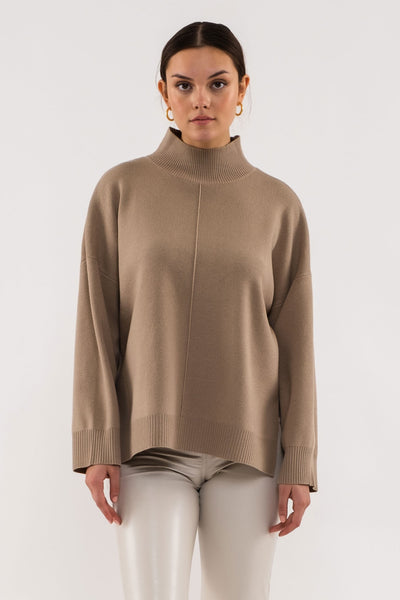 Ivy League Sweater - Taupe