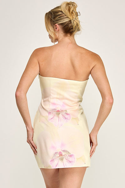 Maui Days Dress - Yellow/Pink