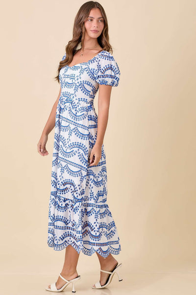 Mykonos Eyelet Maxi Dress