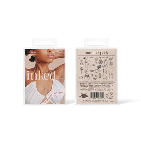 Temporary Tattoos - Fine Line Pack