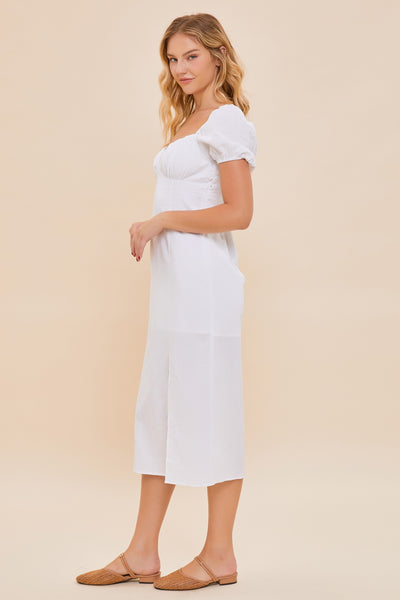 Freedom Midi Dress - White