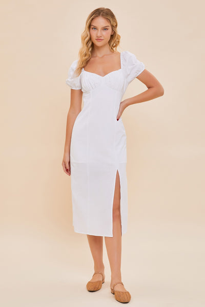 Freedom Midi Dress - White