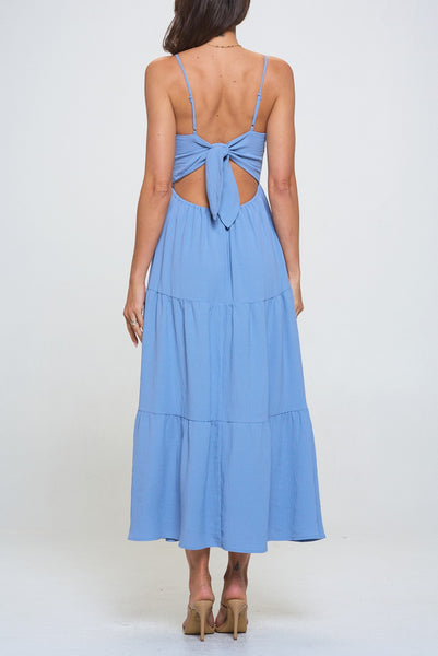 Walking On Sunshine Maxi Dress - Blue